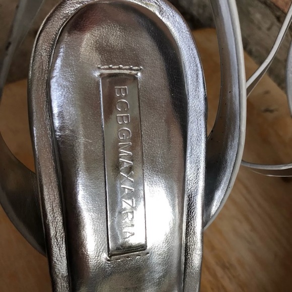 Bcbgmaxazria Silver Heels